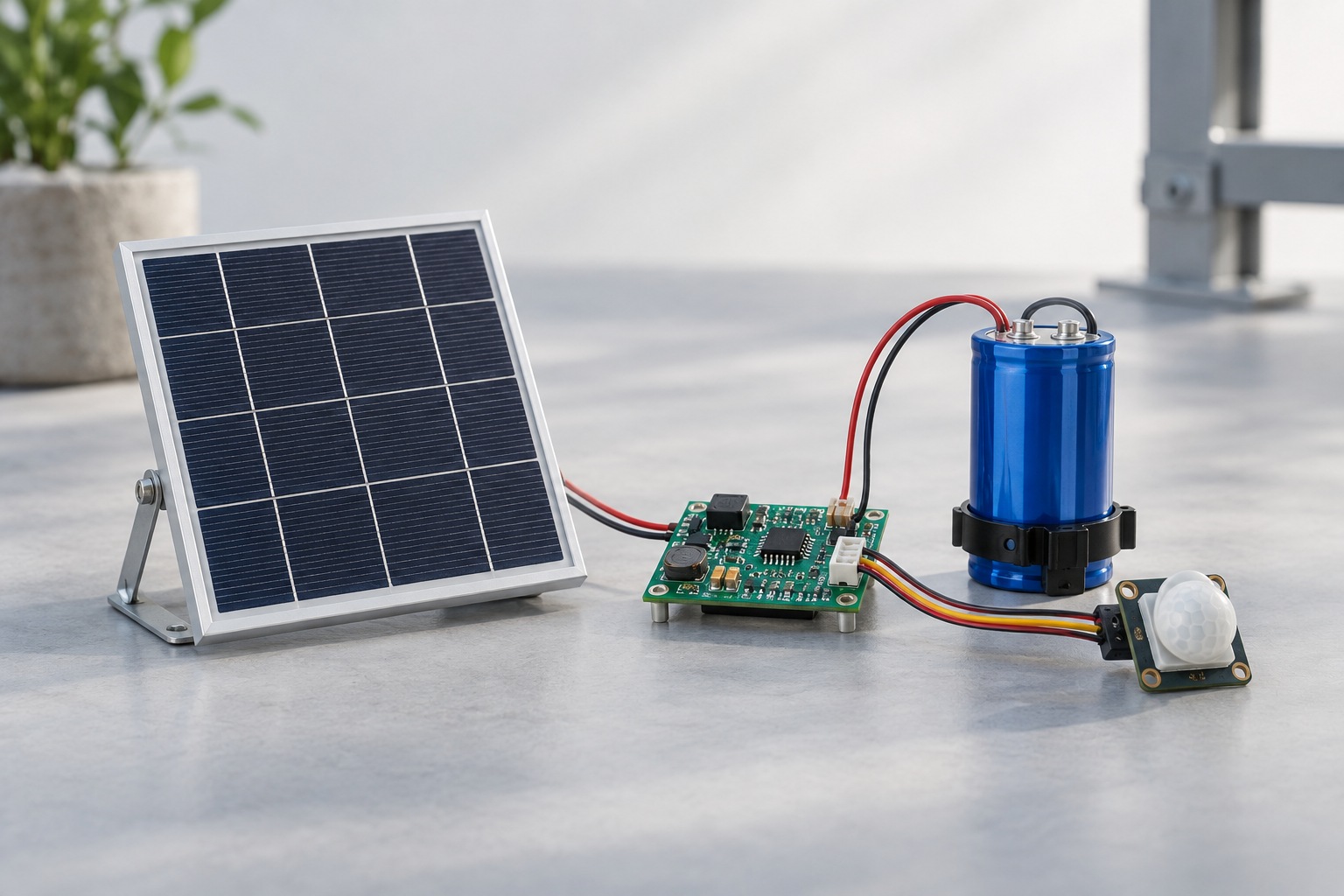 Supercapacitor energy harvesting application