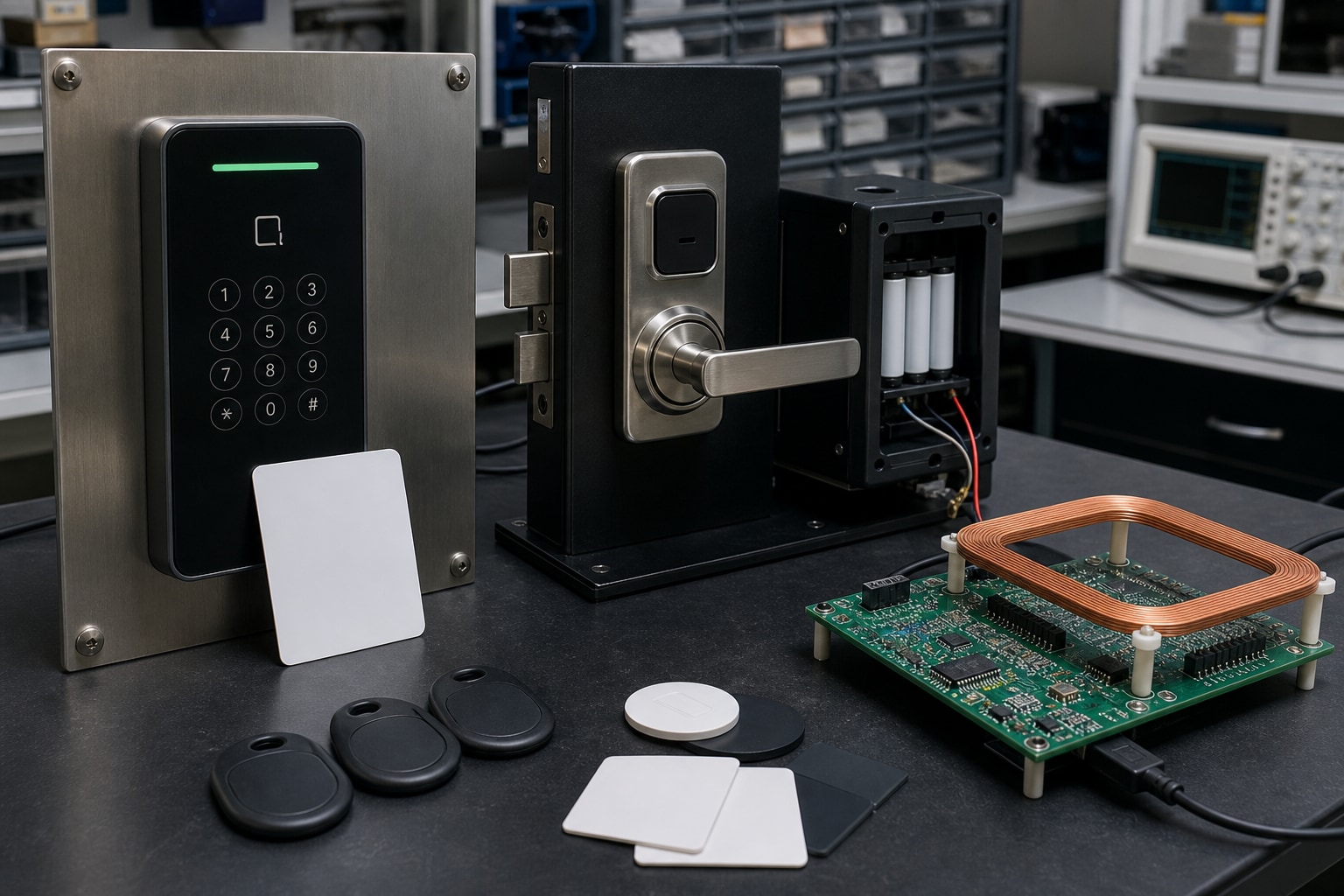 CLRC663 and NF663 application evaluation for access control, smart lock and embedded NFC reader products