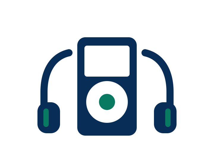 Portable media player icon