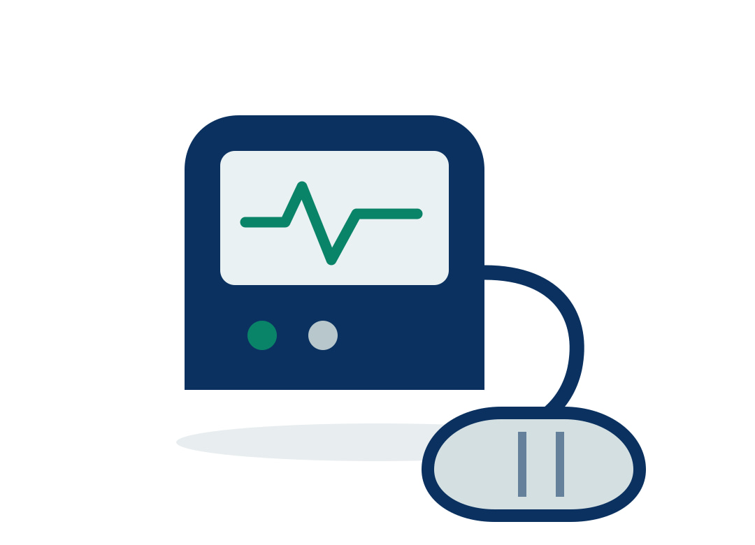 Blood pressure monitor icon