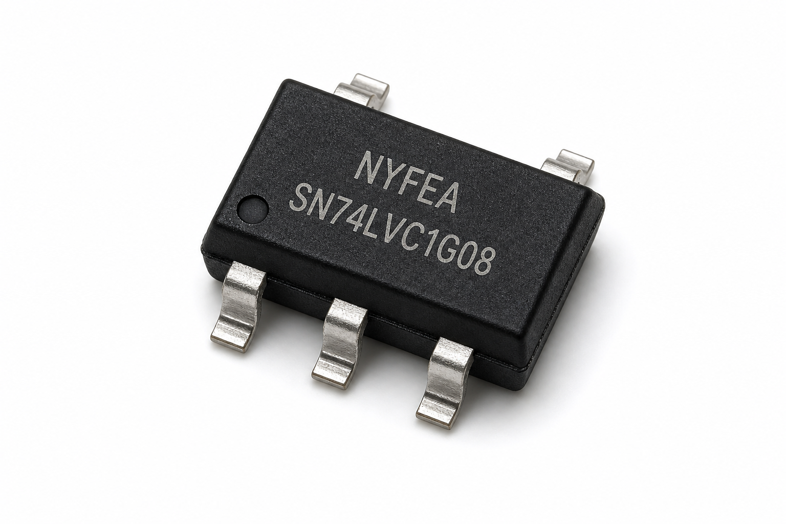 Photorealistic NYFEA SN74LVC1G08 SOT23-5 two-input AND gate product appearance
