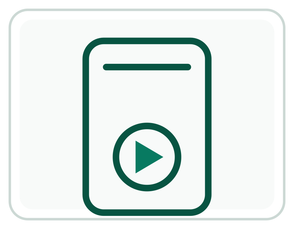 Portable media player application icon