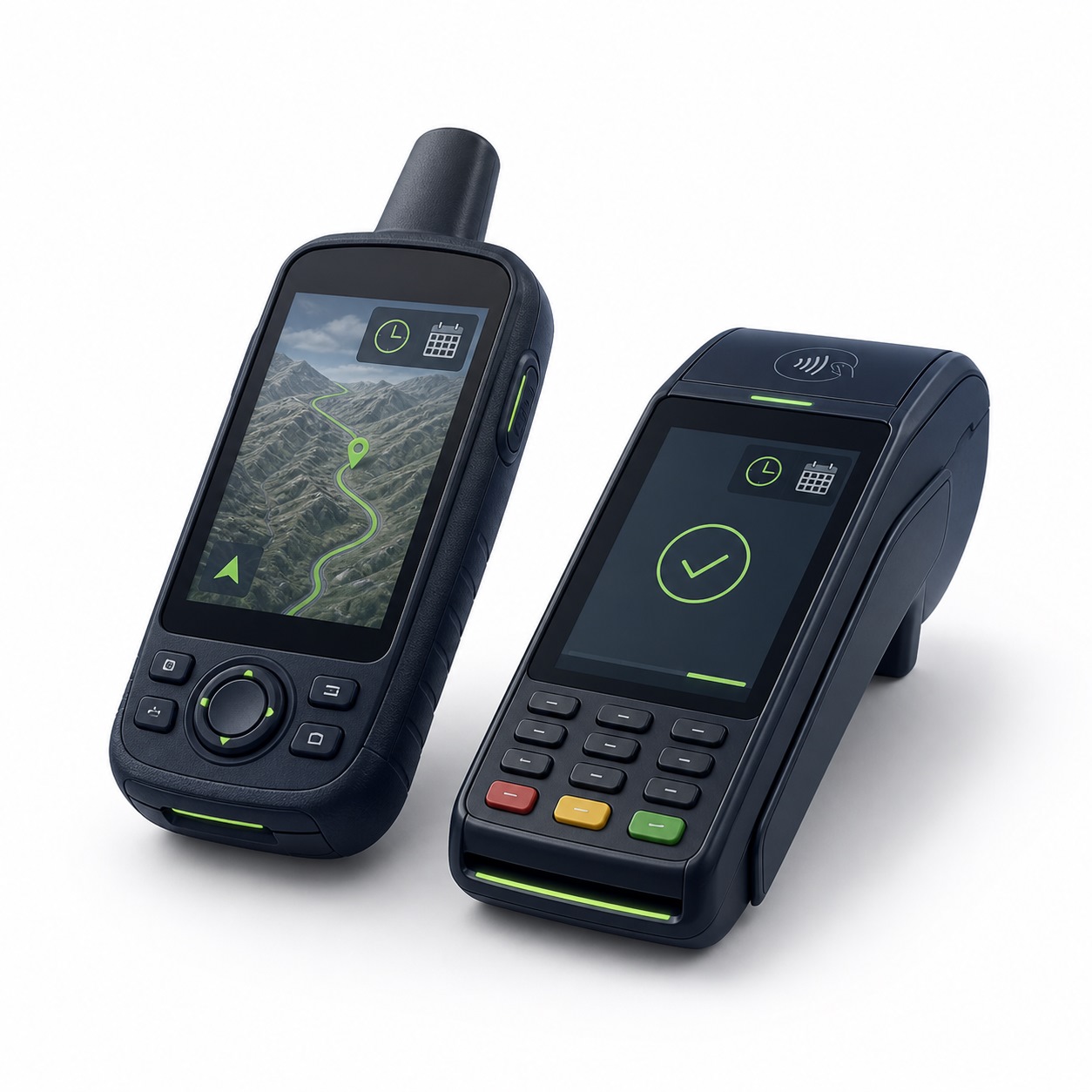 Handheld GPS and POS terminal application for FRTC1338S