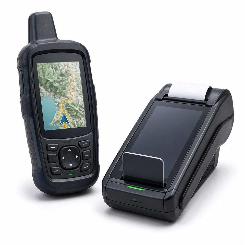 Handheld POS terminal and GPS device application icon