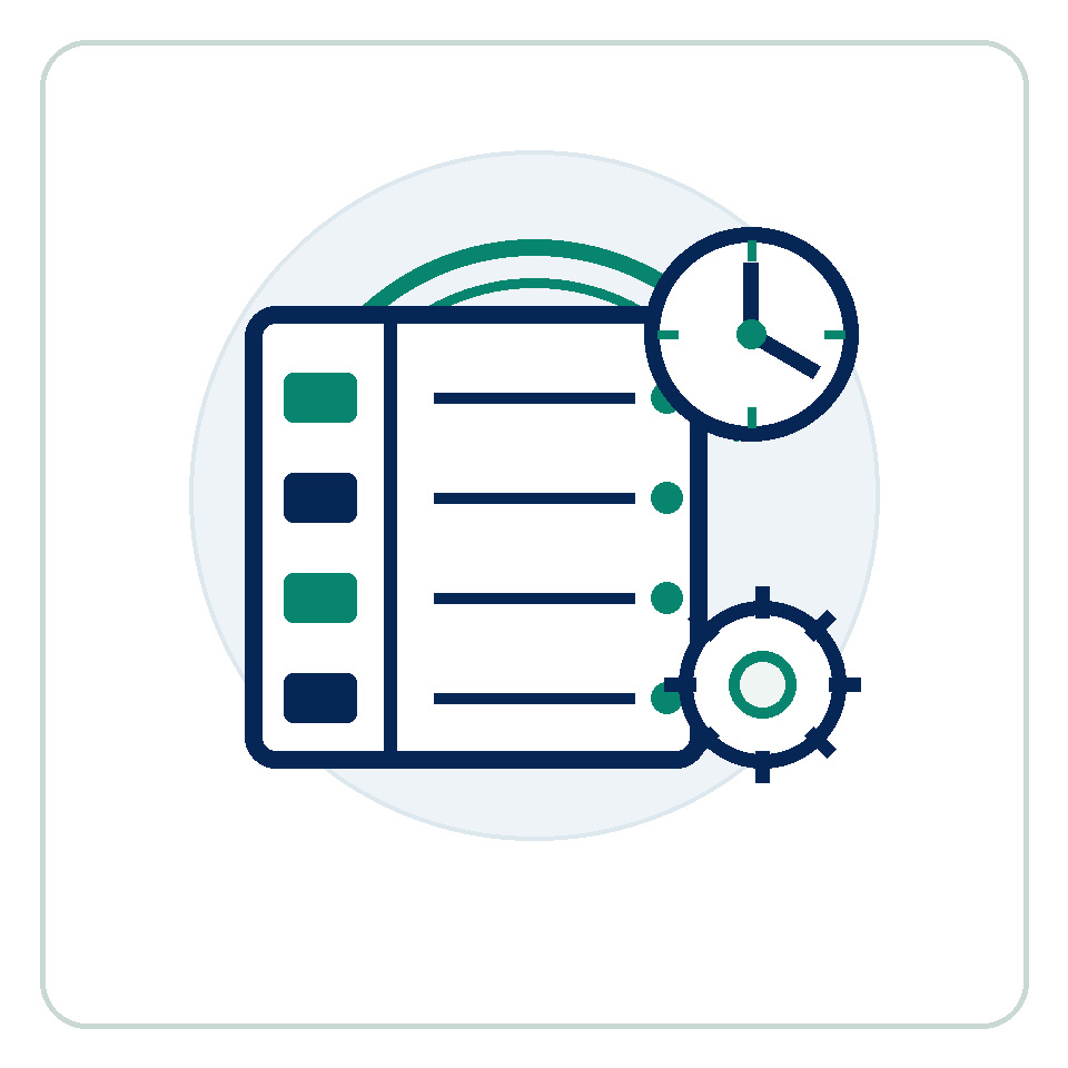 Industrial scheduling and maintenance application icon