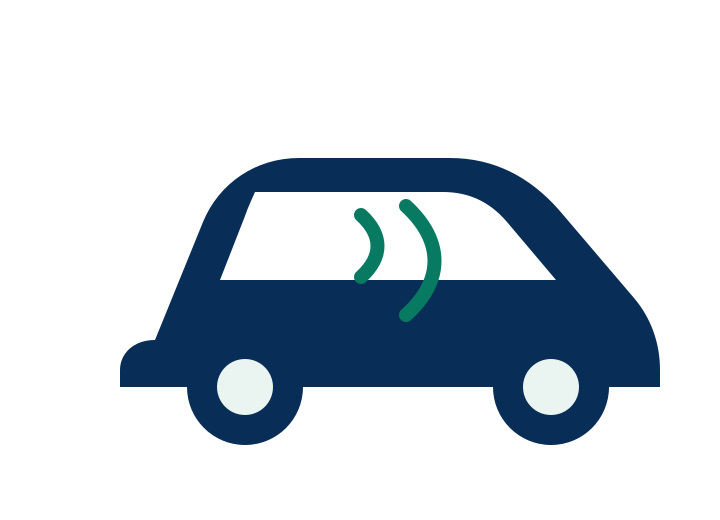 Automotive cabin climate sensing icon