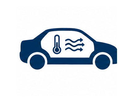 Automotive cabin climate sensing icon